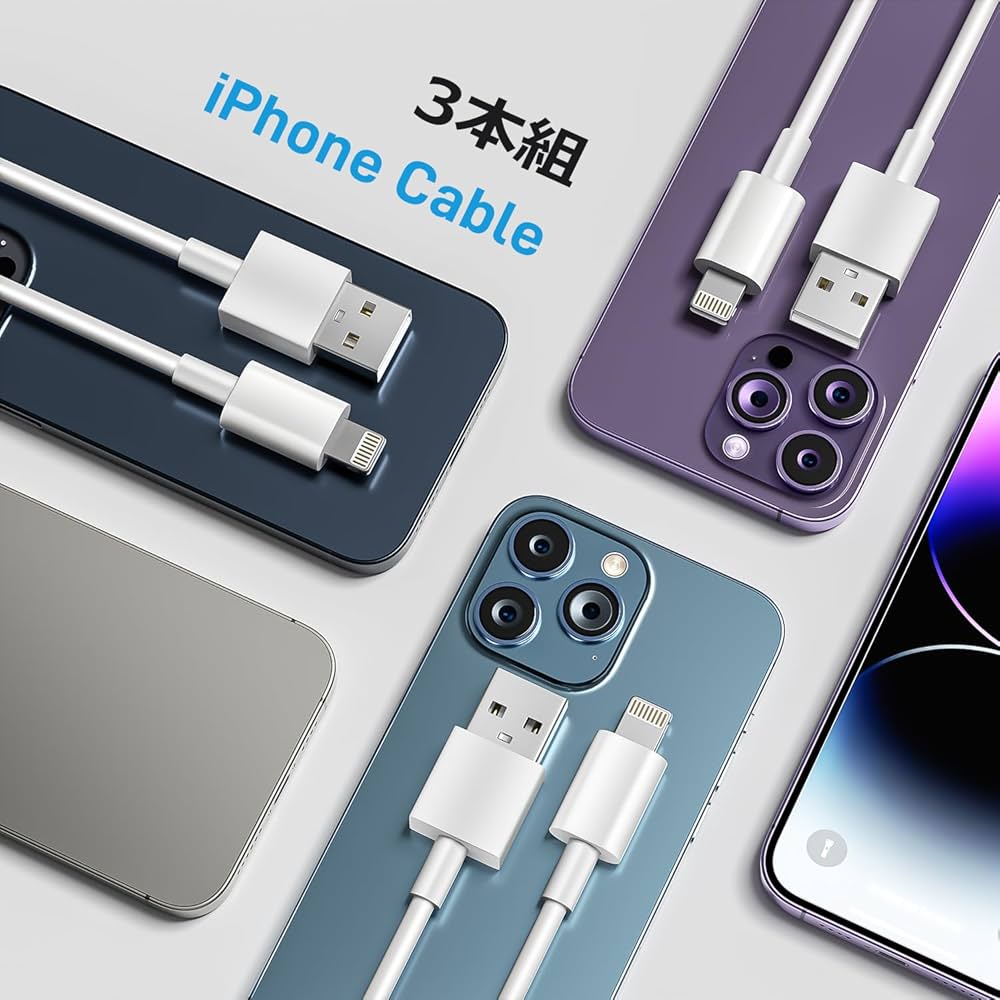 iPhone 本体 充電ケーブル付き iphone 充電器 type-c 20W【MFi認証&充電ケーブル 1m付き】usb